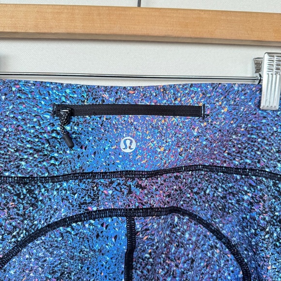 Lululemon Pace Rival Womens Leggings Blue 4 Athletic Athleisure Celestial Boho - Picture 6 of 11